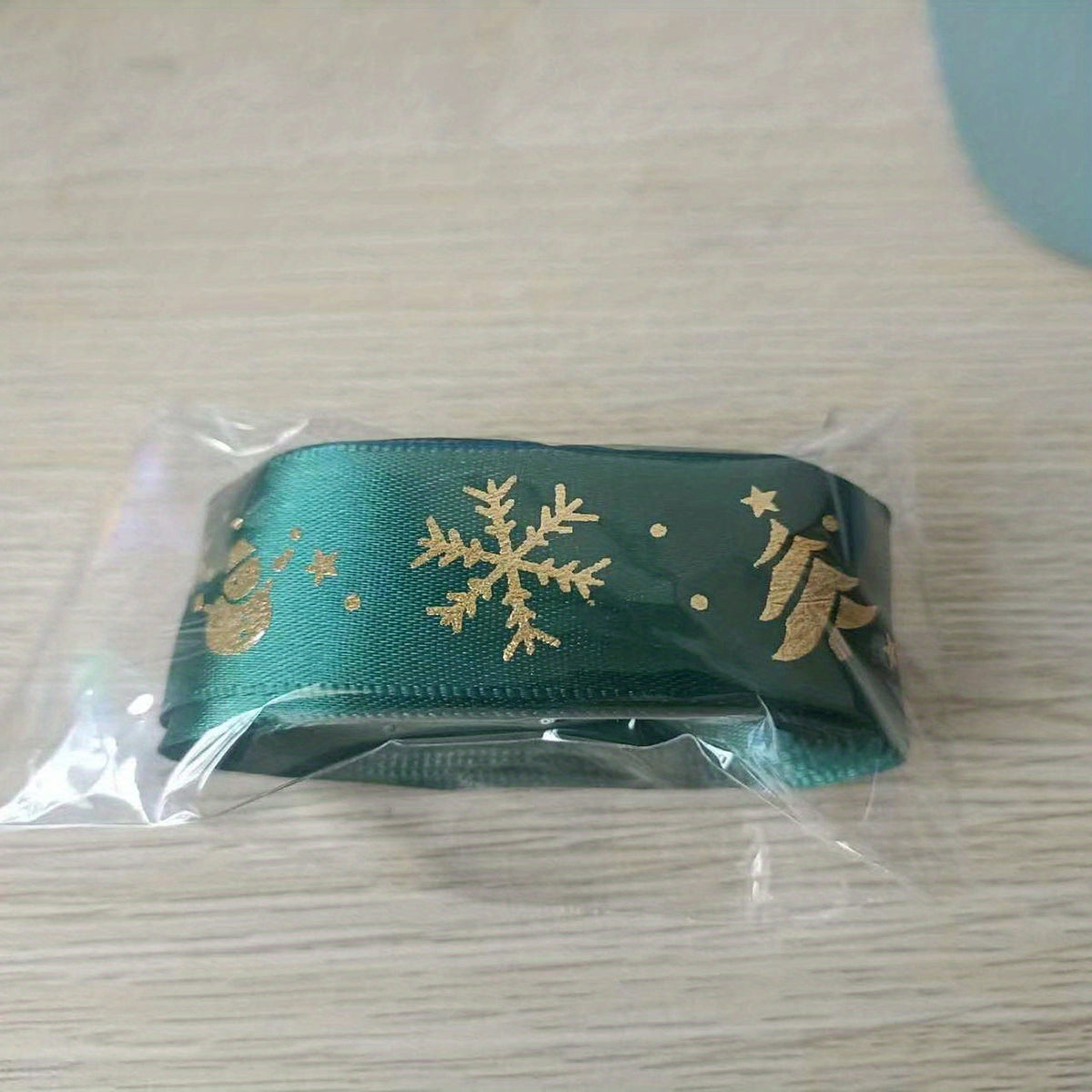5m Christmas Gift Ribbon Bronzing Diy Decoration Silk Ribbon Flower Art