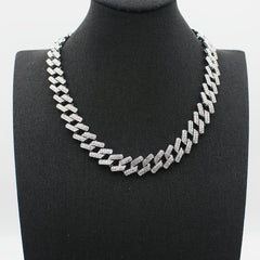 Cuban Link Rhinestone Chain Necklace