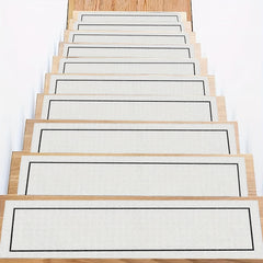 Classic Square Frame Pattern Floor Stickers - Non-slip Stairs Pedal Decoration