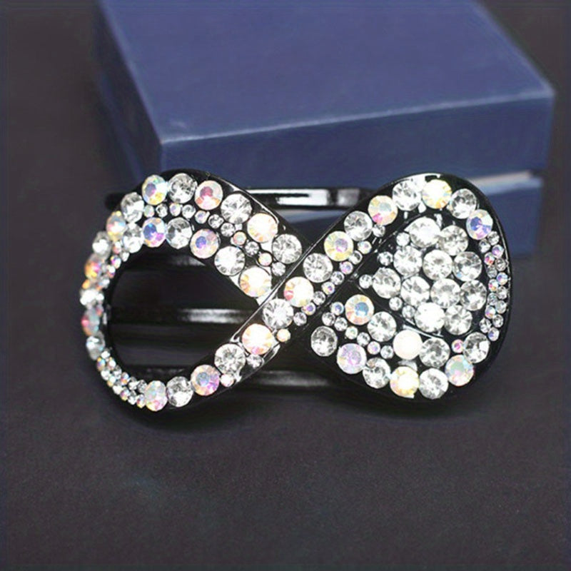 Rhinestone Hair Clip Ponytail Holder Headwear Hair Styling Accessory
