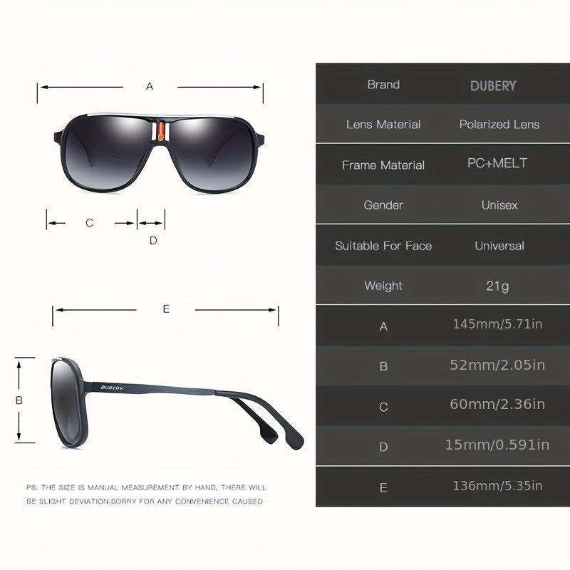 Men's Metal Frame Sports Sunglasses for Outdoor Activities