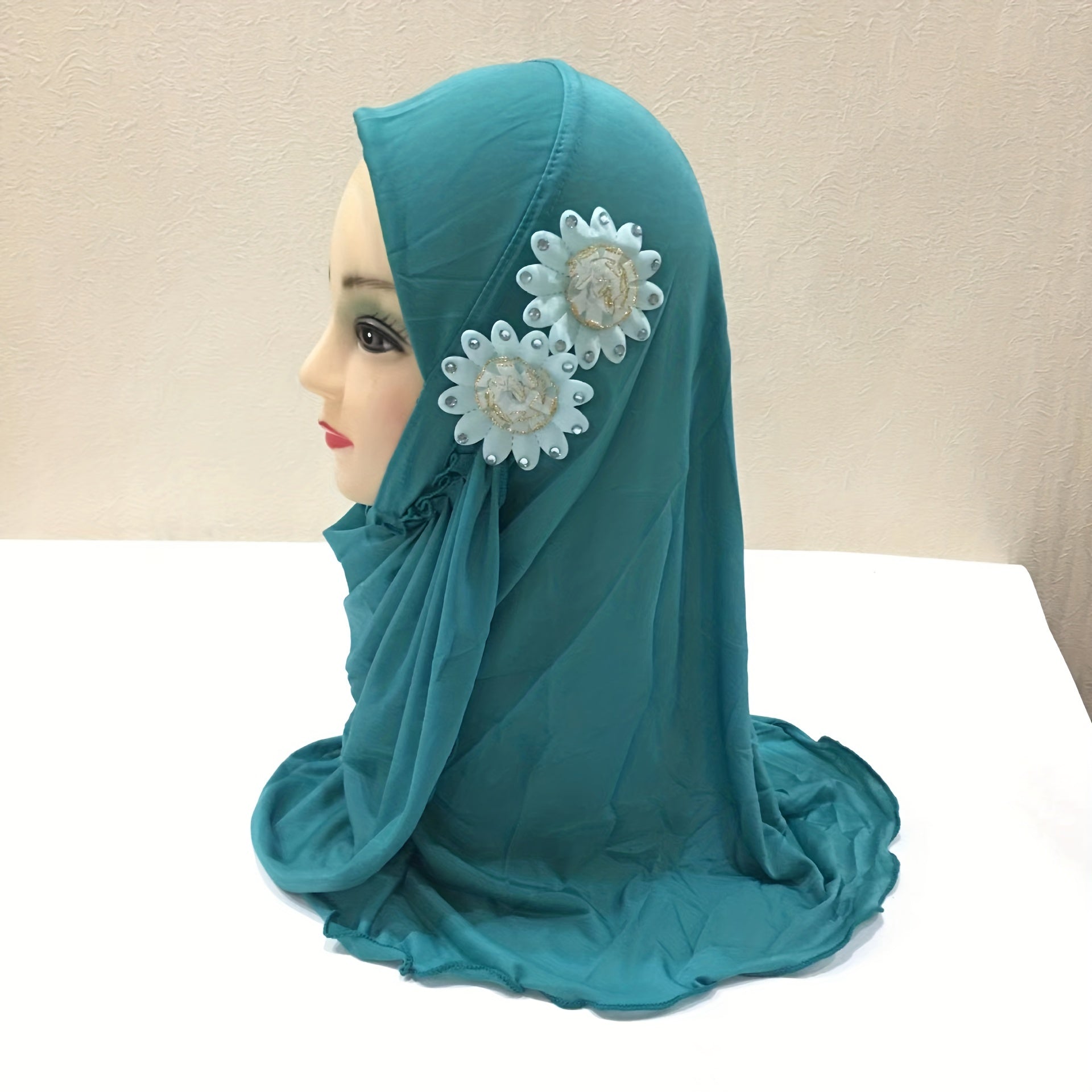 Toddler Girls Lightweight Pretty Bandana Arab Eid Hat For Outdoor