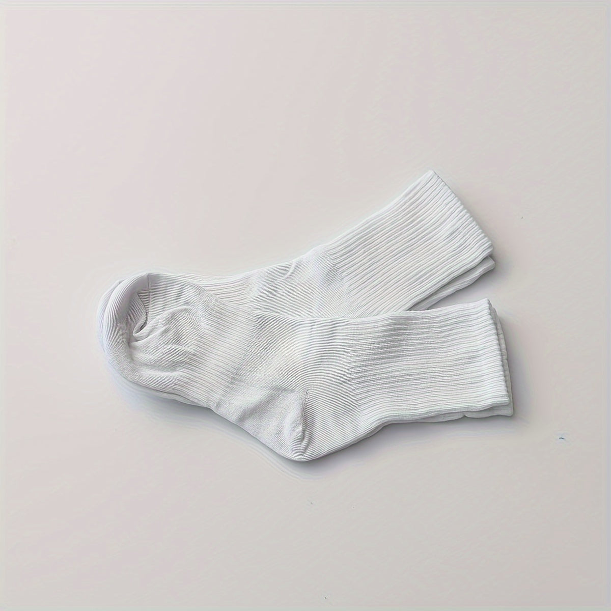 5 Pairs Solid Socks Women's Stockings & Hosiery