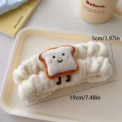 Rice Ball Toast Cookie Headband Soft Elastic Headband