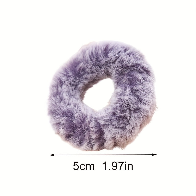 Plush Hair Tie High Elasticity Ponytail Hair Rope Women Hair Accessory