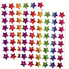960pcs Holographic Rainbow Star Stickers 1" Diameter