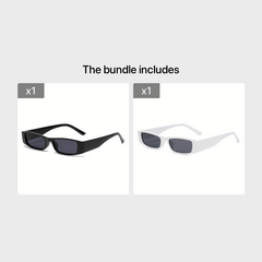Men's Vintage Polarized Square Sunglasses Small Frame