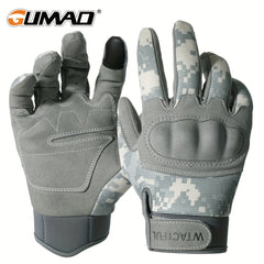 Hard Knuckles Motorcycle Gloves Full Finger Touch Screen Gloves For Men