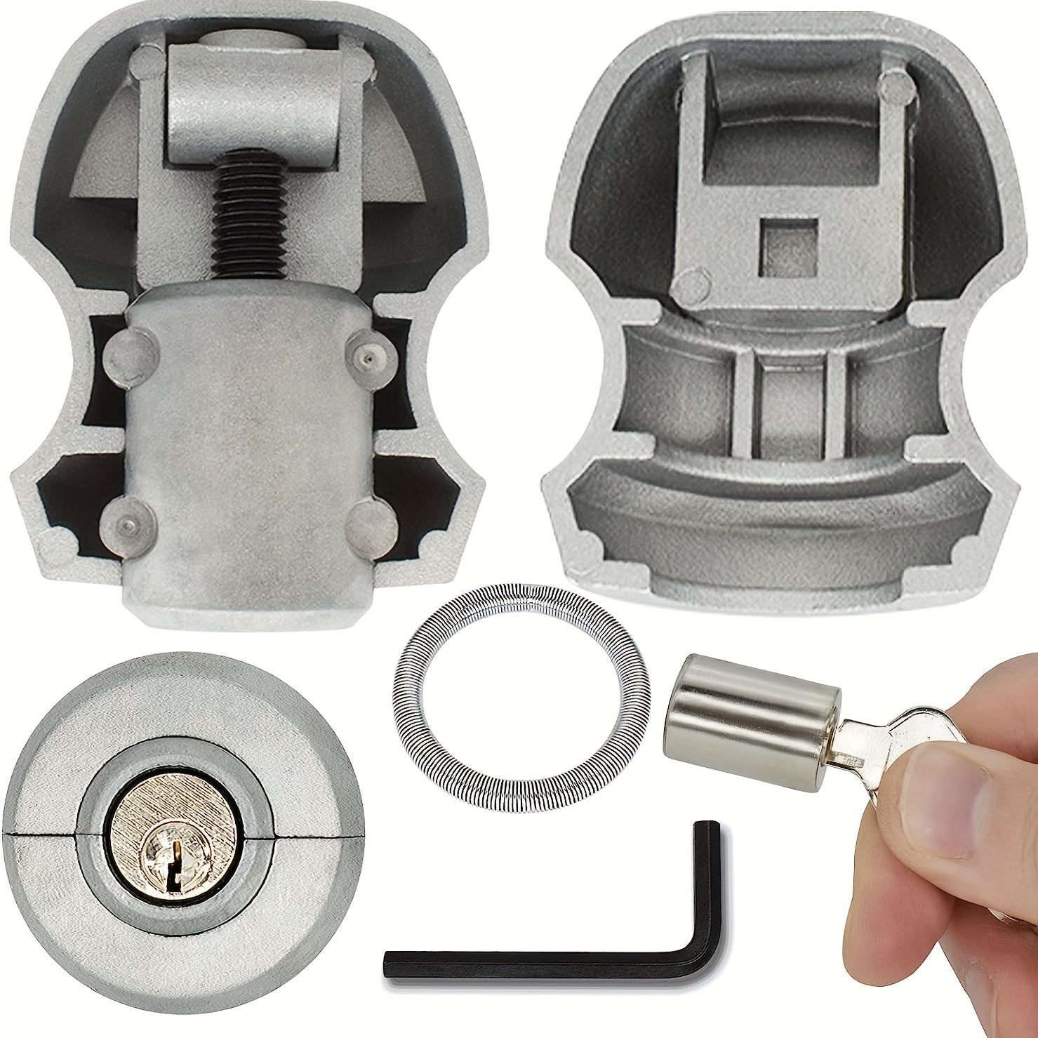 Trailer Coupling Lock Hitch Ball Lock Tow Anti Theft Universal Hitch Lock
