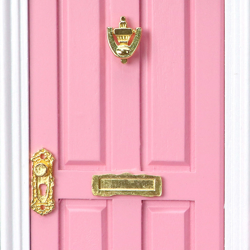 1:12 Scale Wooden Doors Furniture Set Micro Scene Decor Accessories