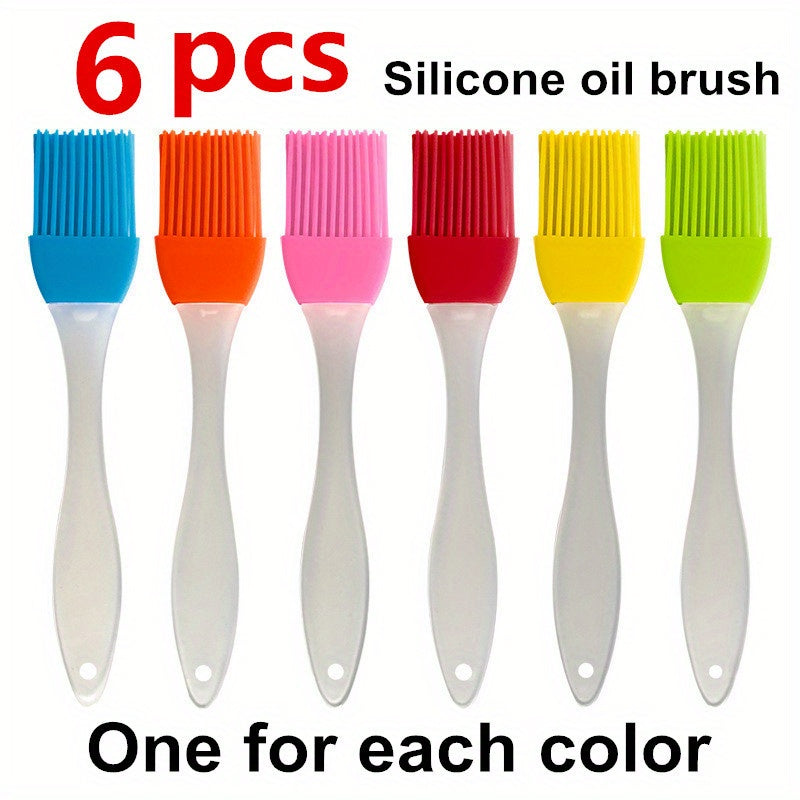 6pcs Silicone Brushes BBQ Tool Kitchen Gadgets