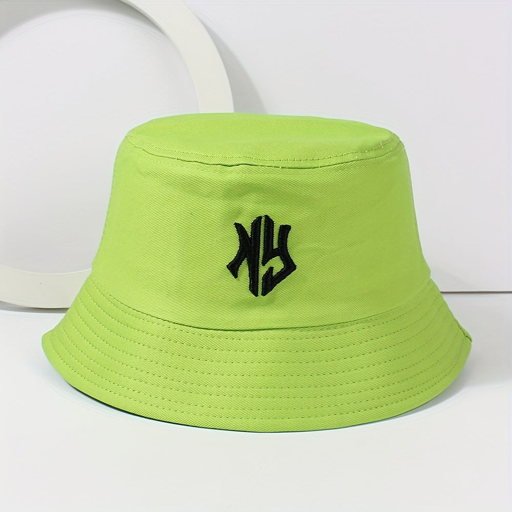 Gothic Embroidery Bucket Hat Unisex Lightweight Hip Hop Cap