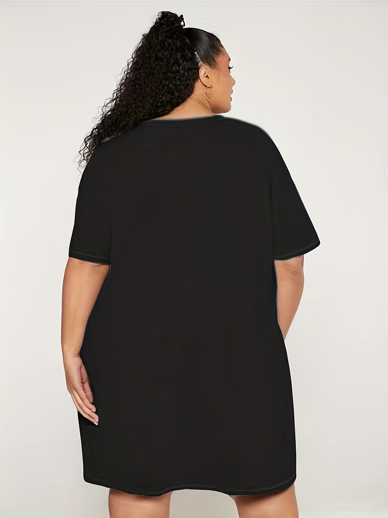  Heart Print Comfort T-shirt Dress