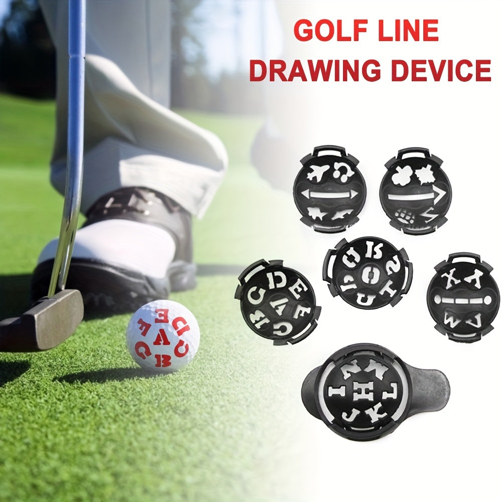 7pcs Golf Ball Liner Drawing Alignment Marker Golf Training Aids