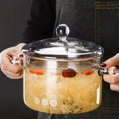 Glass Stockpot Cooking Pot for Stove