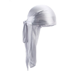 Silvery Silk Bandage Elastic Hip hop Head Wraps Headwear Turban