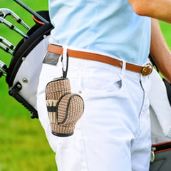 1pc Golf Small Ball Bag Portable Waist Bag Holds Three Balls