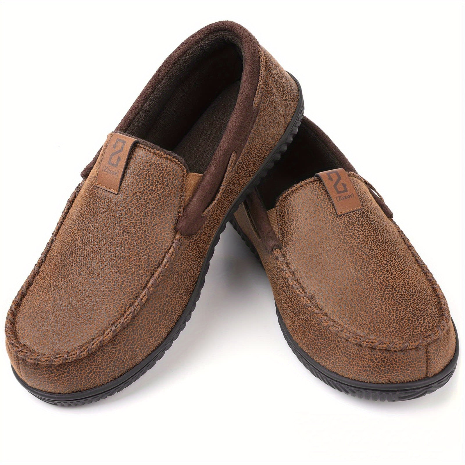 Men's Casual No Tie Lightweight Slip On House Shoes