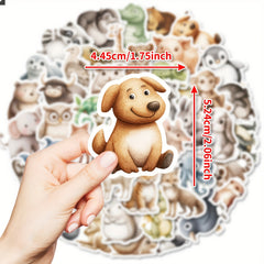 50pcs Chameleon Sticky Decorations Green Matte Finish