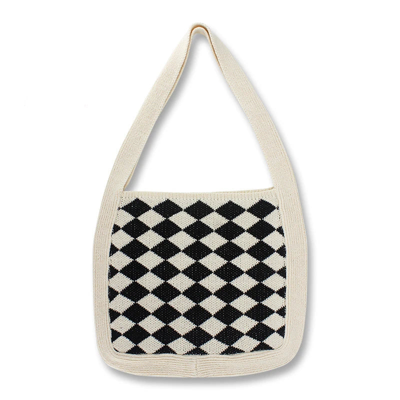 Casual Knitted Slouchy Bag Soft Shoulder Hobo Bag