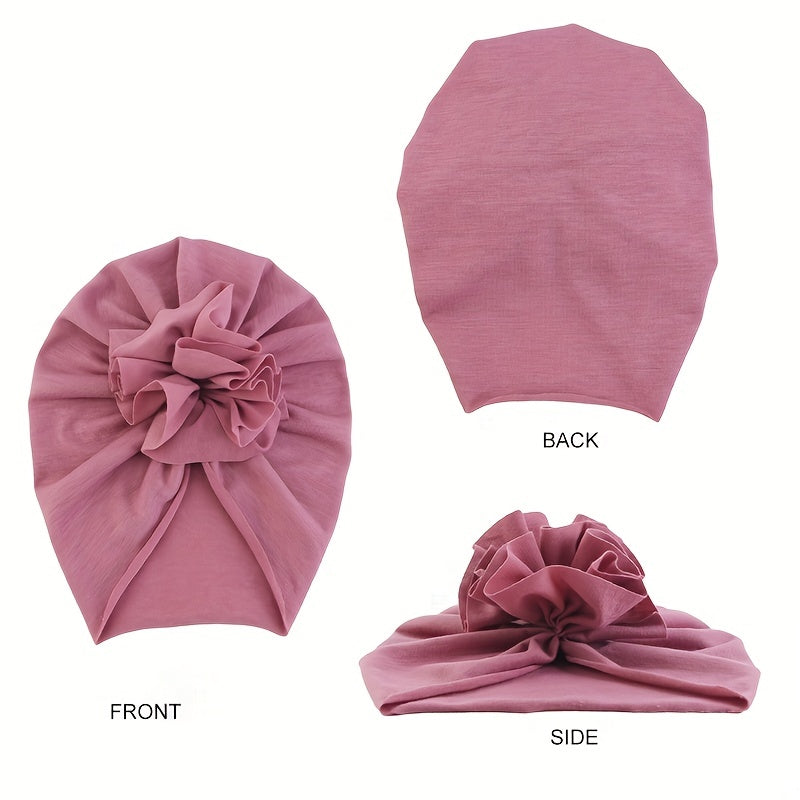Flower Baby Hat Toddler Turban Infant Head Wraps Bonnet Beanie Cap