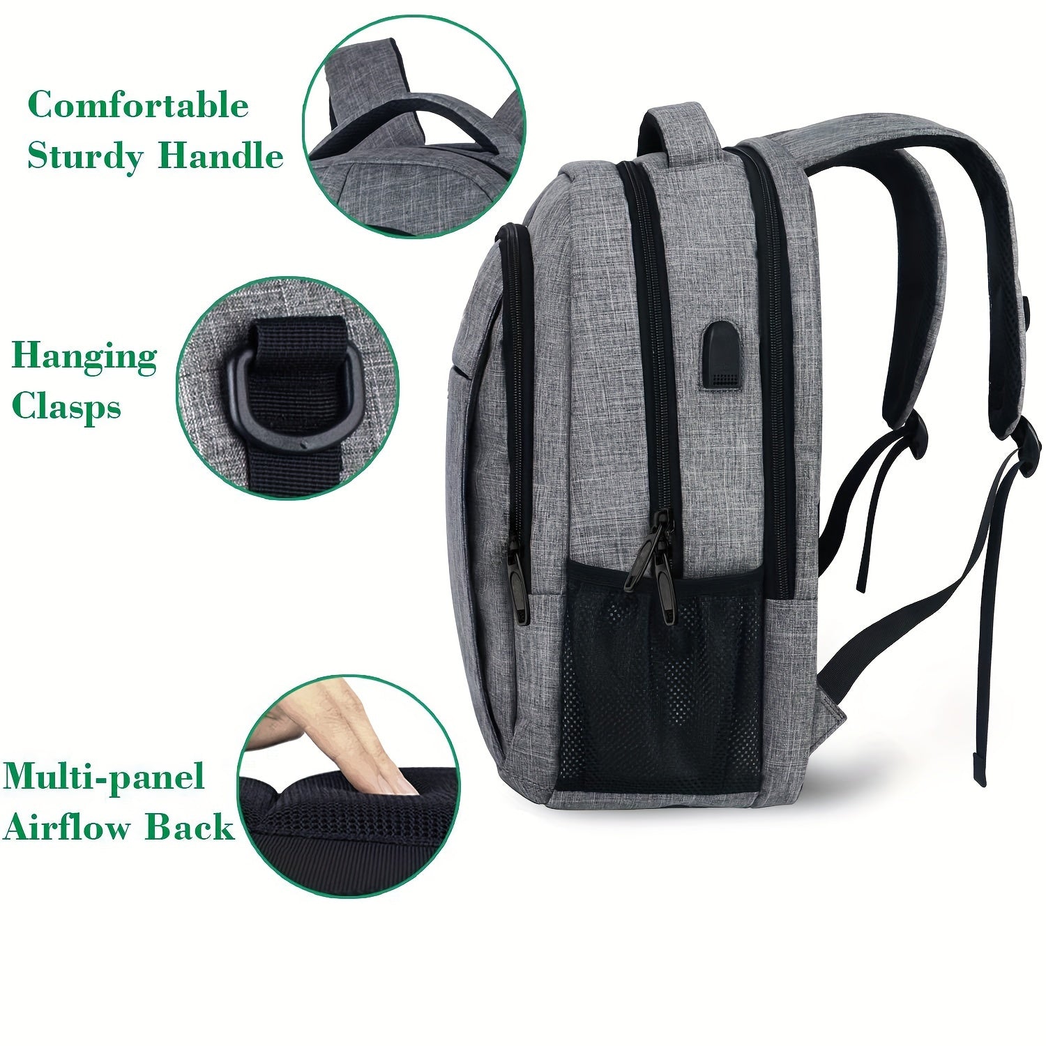Spacious Business Laptop Travel Backpack