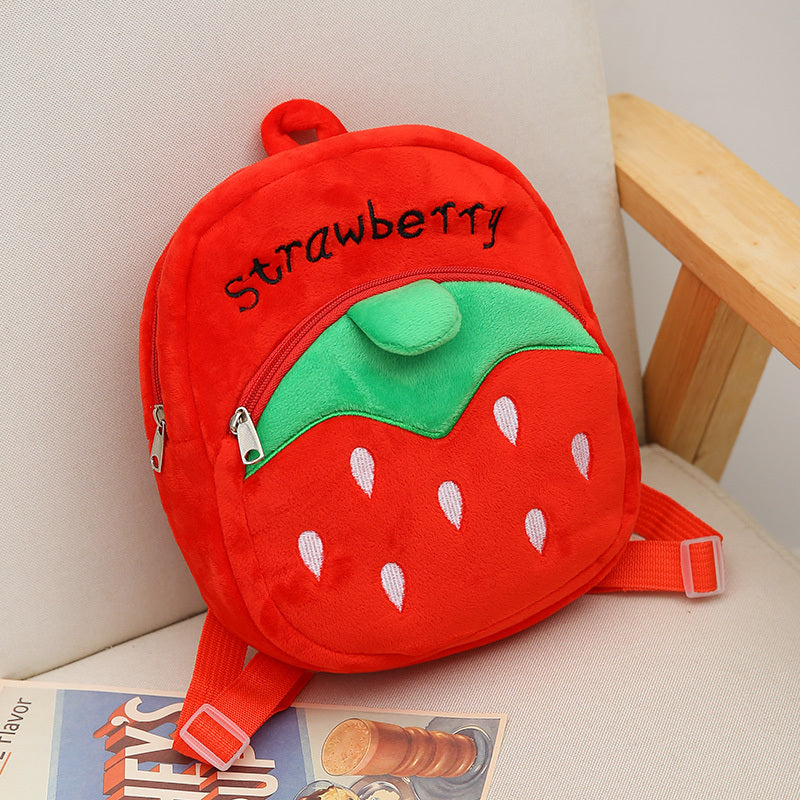 3D Plush Baby Cartoon Backpack for Boys and Girls