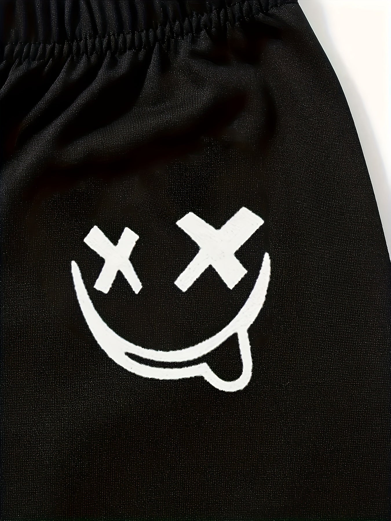 3pcs Boys Smiling Print Active Sweatpants Comfortable Jogger Pants