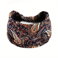 Wide Boho Hair Bands Sweatband For Yoga Running Sports