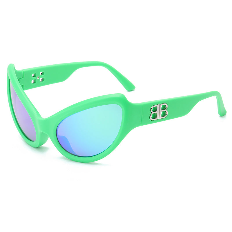 Y2K Cat Eye Frame Sunglasses with Packaging Box