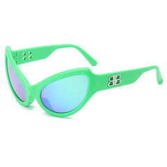 Y2K Cat Eye Frame Sunglasses with Packaging Box