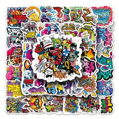 50pcs Street Graffiti Stickers DIY Phone Case Luggage Waterproof Stic