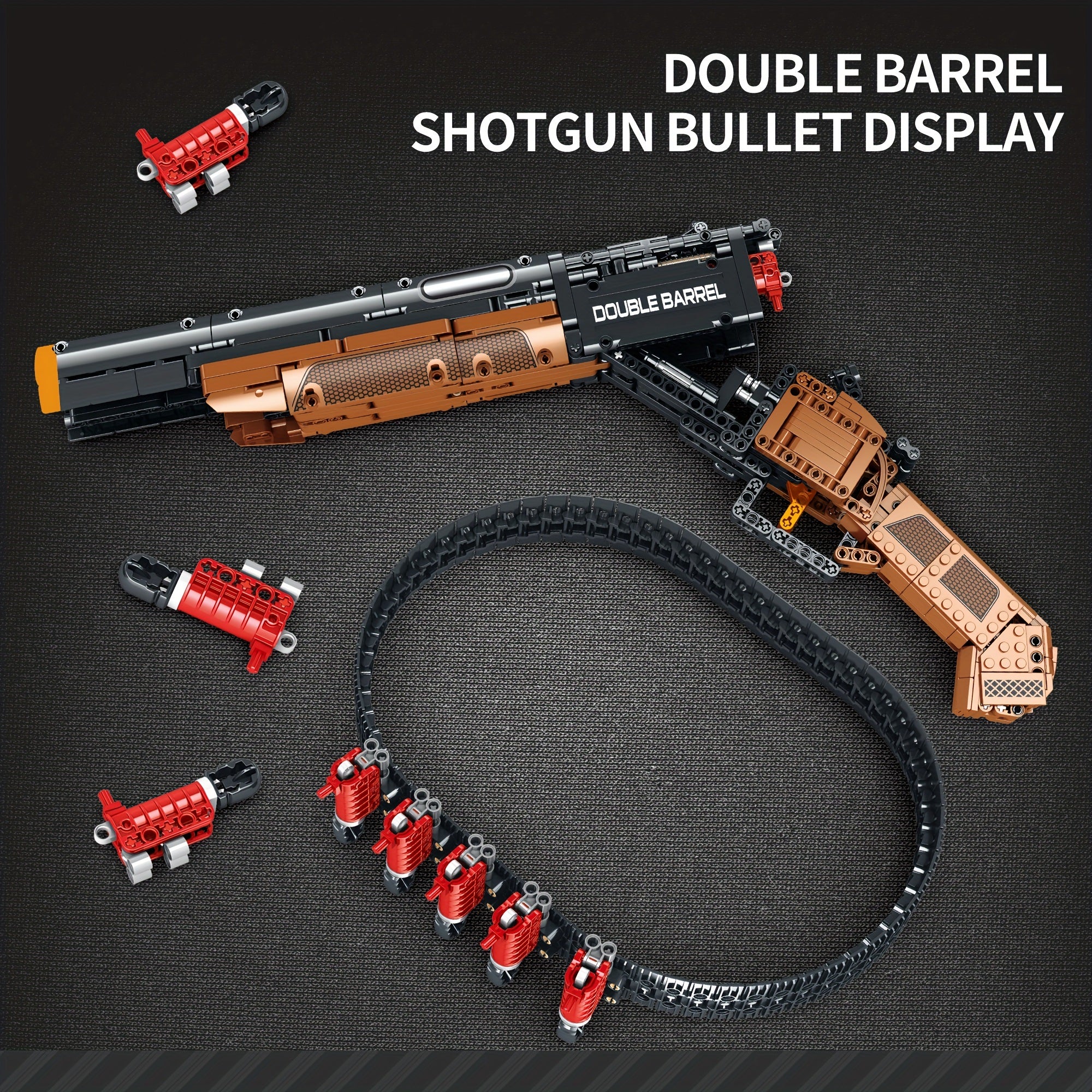 Reobrix 1006pcs Dual Barrel Shotgun Building Set