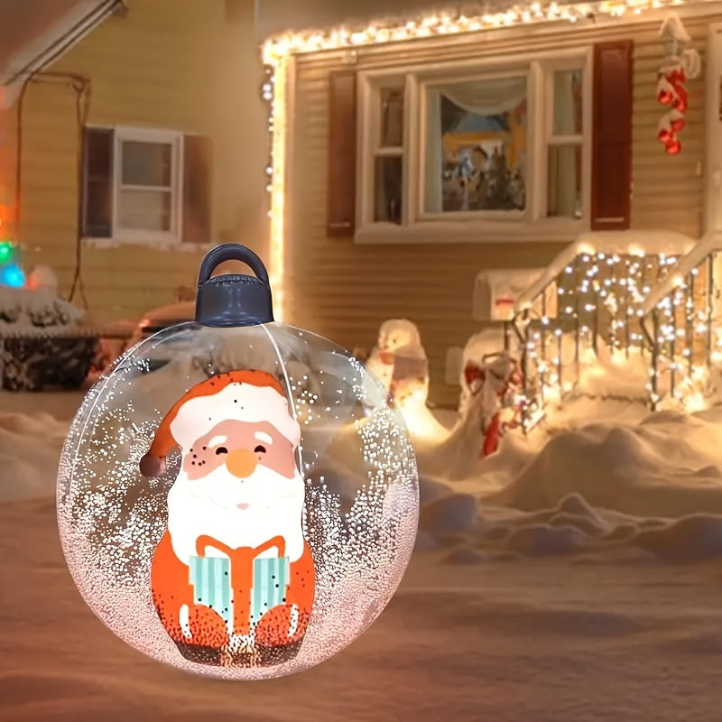 Large Inflatable Christmas Ball with LED Lights