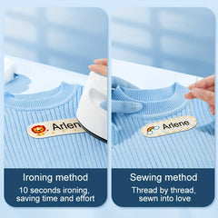 Iron-On Name Stickers x100 | Washable Uniform Labels
