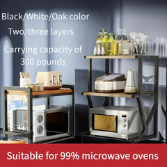 1PC Microwave Rack Stainless Steel Organizer 2 3 Layer Rice Cooker Rack