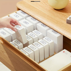 Desktop Flip Top Storage Box for Stationery and Small Items