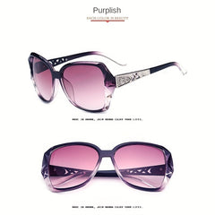 Large Oval Sunglasses Women Gradient Anti Glare UV400