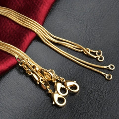 5 Pcs Snake Chain Necklace Wedding Party Jewelry