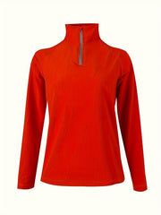 Women's Fleece Winter Jacket Half Zip Long Sleeve