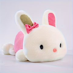 Cute Bunny Plush Toy with Pink Bow - Perfect Gift for Kids