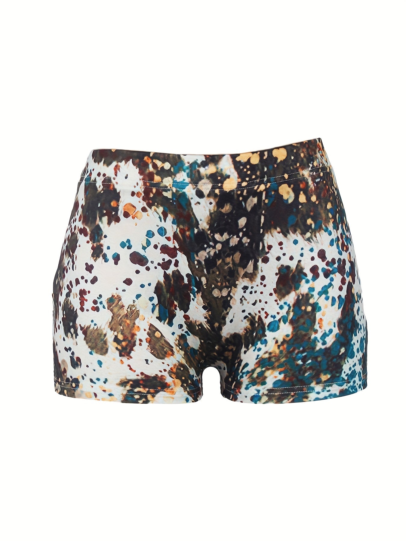 Blessed MOM Print Skinny Shorts Casual Shorts Spring Summer