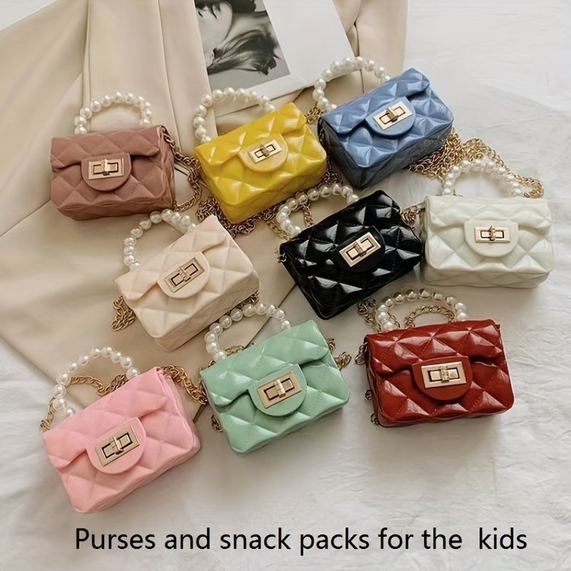 Pearl Decor Mini Crossbody Bag for Girls