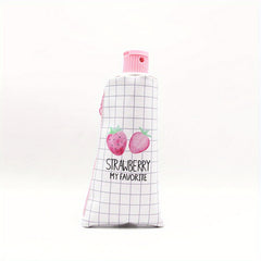 Toothpaste Pencil Case & Sharpener Strawberry Pattern School Supply
