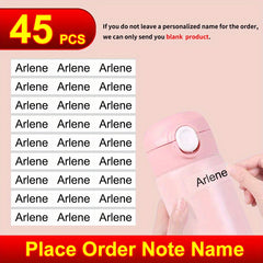 90pcs Personalized Name Sticker Waterproof Office School Stationery Label