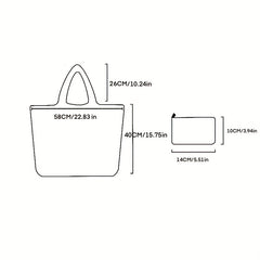 All Over Cats Pattern Shoulder Bag Foldable Storage Bag