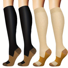 Copper Compression Socks for Circulation Support in Activities