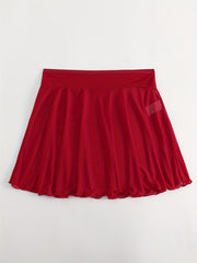 High Stretch Mesh Cover Up Skirt Solid Semi Sheer Beachwear Women's S
