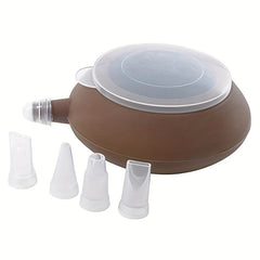 Macaron Making Kit 30 Cavity Silicone Mat Baking Pan and Pipping Pot