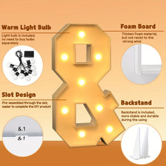 Large Light Up Letters for Room Decor